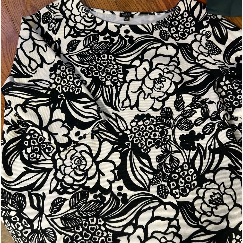 Talbots Jacquard top